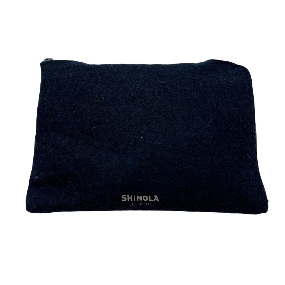 Shinola Amenity Kit Unisex OS Blue Travel Pouch Felt Airline Accessory Set‎